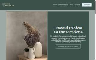 Sage Financial Planning website