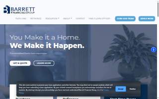 Mortgage Advisors at Barrett Financial Group (NMLS #2328729) website