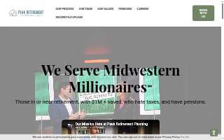 Peak Retirement Planning, Inc. website