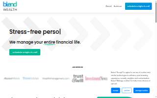 Blend Wealth website