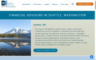 EP Wealth Advisors of Seattle website