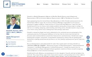 Donald Pearson, CFP ,ChFC ,RICP ,WMCP , MBA - Financial Advisor website