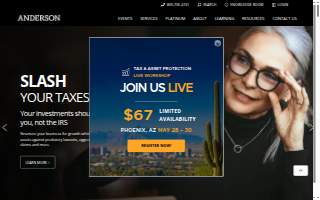 Anderson Business Advisors website