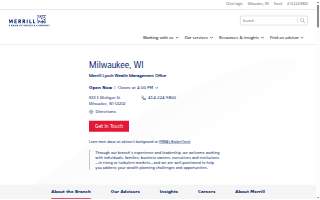 Merrill Lynch Wealth Management of Milwaukee website