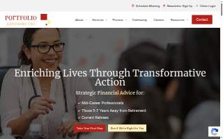Portfolio Advisors Inc. website