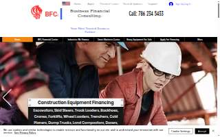 Business Financial Consulting - Heavy Equipment Financing Loans website