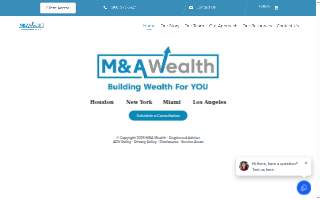 M&A Wealth website