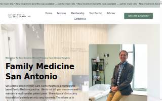 San Antonio Direct Primary Care Alamo Heights - Dr. Manuel Vogt website