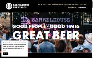 BarrelHouse Brewing Fresno - Taproom website