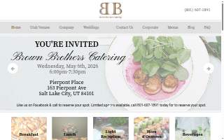 Brown Brothers Catering of Salt Lake City website