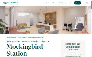 One Medical Primary Care Clinic - Mockingbird Station website