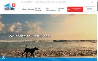 First Coast Veterinary Specialists & Emergency of Jacksonville website