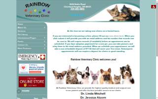 Rainbow Veterinary Clinic website