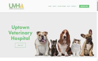 Uptown Veterinary Hospital website