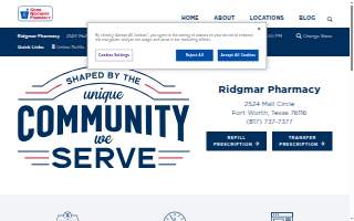 Ridgmar Pharmacy website