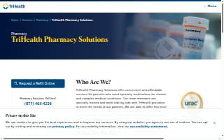 TriHealth Pharmacy Solutions website