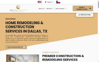 ICO Construction & Remodeling Dallas TX website