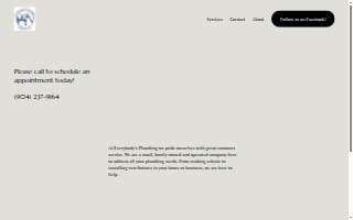 Everybody's Plumbing Company, Inc. website