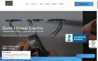 Dunn Honest Electric website