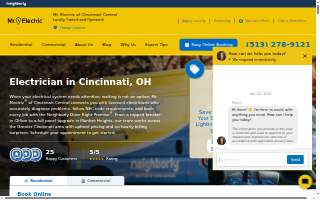 Mr. Electric of Cincinnati Central website
