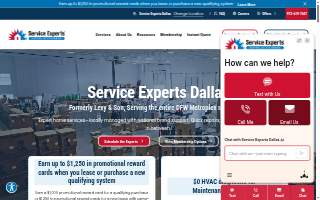 Service Experts Dallas website