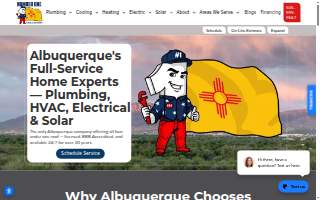 Number One Plumbing, A/C, Solar & Electric website