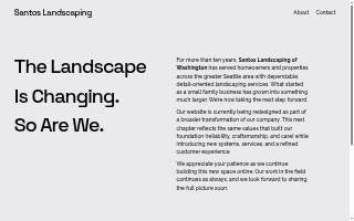 Santos Landscaping website