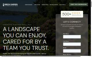 Green Garden Landscaping website