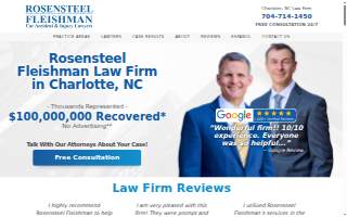 Rosensteel Fleishman Car Accident & Injury Lawyers website