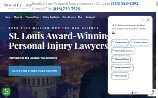 Bradley Law Personal Injury Lawyers website