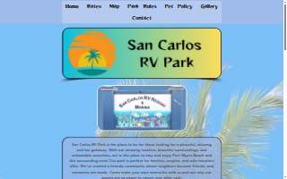 San Carlos Rv Park & Islands website