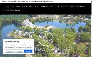 Holiday Shores Camp Site website