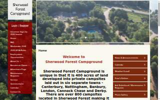 Sherwood Forest website