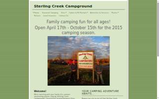 Sterling Creek Campground website