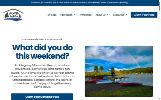 Allegany Mountain Resort website