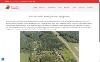 Peshtigo River Campground website