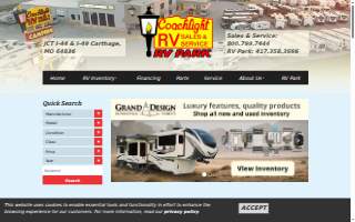 Coachlight Rv Sales Inc website