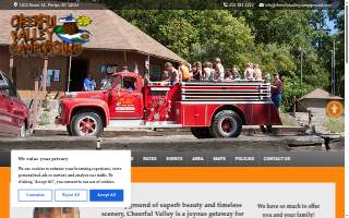 Cheerful Valley Campgrounds website