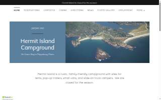 Hermit Island Campgrounds website