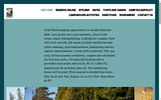 Bass Harbor Campground website