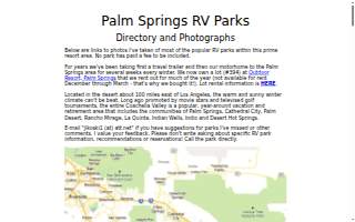 Palm Springs Oasis Rv Park website