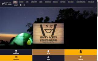 Happy Acres Kamp Ground website