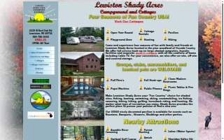 Lewiston Shady Acres Cmpgrnd website
