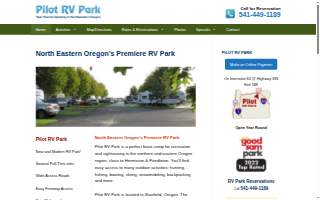 Pilot Rv Park website