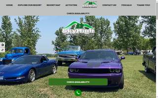 Sky High Camping Resort website