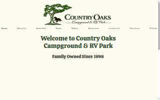 Country Oaks Campground & Rv website