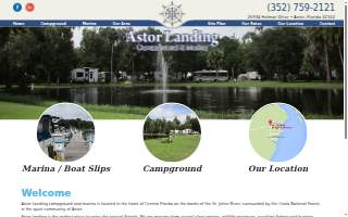Astor Landing Campground website