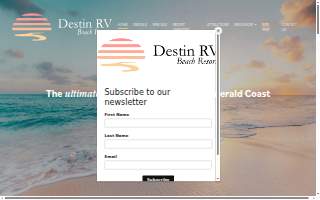 Crystal Beach Campground website