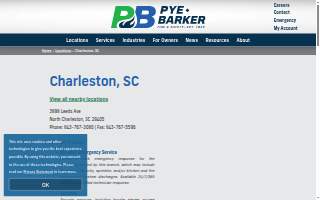 Pye-Barker Fire & Safety of North Charleston website