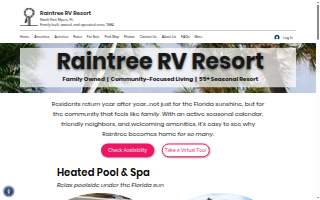 Raintree Rv Resort website